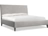 Bernhardt Menton Gray Oak Wood Upholstered King Panel Bed
