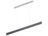 Bruck Lighting After-8 1-Light Slate Gray Linear Island Pendant