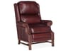 Bradington Young Alta Mahogany Burgundy Leather Recliner