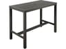 Barlow Tyrie Aura Bar Table Graphite Powder-Coated Aluminum 55"W x 28"D x 41"H