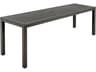 Barlow Tyrie Aura Narrow Dining Table Graphite Powder-Coated Aluminum 79"W x 28"D x 29"H