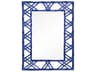 Villa & House Claire Deep Sea Blue Rectangular Wall Mirror