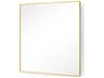 Villa & House Clarence Polished Brass Square Wall Mirror