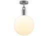 Buster + Punch Forked 1-Light Steel Globe Semi Flush Mount