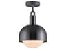 Buster + Punch Forked 1-Light Gun Metal Gunmetal Semi Flush Mount