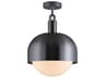Buster + Punch Forked 1-Light Gun Metal Gunmetal Semi Flush Mount