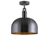Buster + Punch Forked 1-Light Gun Metal Gunmetal Semi Flush Mount