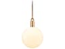 Buster + Punch Forked 1-Light Brass Globe Mini Pendant