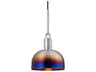 Buster + Punch Forked 1-Light Burnt Steel Mini Pendant