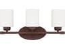 Capital Lighting Dixon 3-Light Bronze Glass Vanity Light