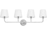 Capital Lighting Dawson 4-Light Brushed Nickel Vanity Light