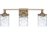 Capital Lighting Colton 3-Light Aged Brass Glass Vanity Light