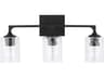 Capital Lighting Clint 3-Light Black Iron Vanity Light