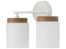 Capital Lighting Liam 2-Light Light Wood And White Vanity