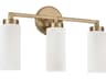Capital Lighting Alyssa 3-Light Aged Brass Vanity Light