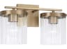 Capital Lighting Vaughn 2-Light Aged Brass Vanity Light