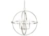 Capital Lighting Hartwell 4-Light Polished Nickel Pendant