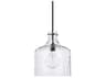 Capital Lighting Crawford 1-Light Bronze Glass Mini Pendant