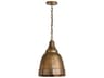 Capital Lighting Sedona 1-Light Oxidized Brass Bell Mini Pendant