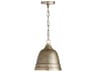 Capital Lighting Sedona 1-Light Oxidized Nickel Bell Mini Pendant