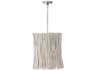 Capital Lighting Cara 4-Light Brushed Pewter Gray Cylinder Chandelier