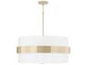 Capital Lighting Sutton 4-Light Soft Gold White Pendant