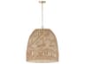 Capital Lighting Naomi 3-Light Matte Brass Brown Dome Pendant