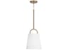 Capital Lighting Brody 1-Light Aged Brass Empire Mini Pendant