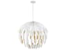 Capital Lighting Margeaux 5-Light Matte White Dome Pendant