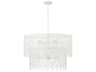 Capital Lighting Pheobe 7-Light Matte White Drum Pendant