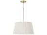Capital Lighting Tara 1-light Matte Brass Drum Pendant