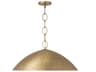Capital Lighting Francesca 1-light Feathered Gold Dome Pendant