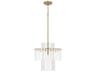 Capital Lighting Blair 1-light Aged Brass Round Pendant