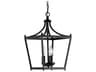 Capital Lighting Stanton 3-Light Matte Black Lantern Mini Pendant