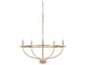 Capital Lighting Greyson 5-Light Aged Brass Candelabra Chandelier