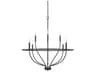 Capital Lighting Greyson 8-Light Matte Black Candelabra Chandelier