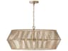 Capital Lighting Kaiya 6-Light Matte Brass Drum Chandelier