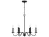 Capital Lighting Vincent 6-Light Black Iron Candelabra Chandelier