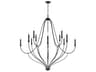 Capital Lighting Bentley 12-Light Black Iron Candelabra Chandelier