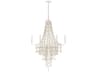 Capital Lighting Carissa 6-Light Organic White Candelabra Chandelier