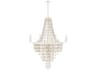 Capital Lighting Carissa 8-Light Organic White Candelabra Chandelier