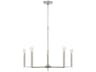 Capital Lighting Portman 5-Light Brushed Nickel Candelabra Chandelier
