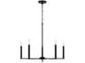 Capital Lighting Portman 5-Light Matte Black Candelabra Chandelier