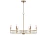 Capital Lighting Fuller 6-Light Aged Brass Candelabra Chandelier