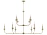 Capital Lighting Presley 10-light Aged Brass Candelabra Chandelier