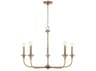 Capital Lighting Presley 5-Light Aged Brass Candelabra Chandelier
