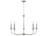 Capital Lighting Presley 5-Light Brushed Nickel Candelabra Chandelier