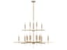 Capital Lighting Elora 20-Light Matte Brass Candelabra Tiered Chandelier