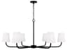Capital Lighting Brody 6-Light Matte Black Empire Chandelier