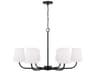 Capital Lighting Brody 6-Light Matte Black Empire Chandelier